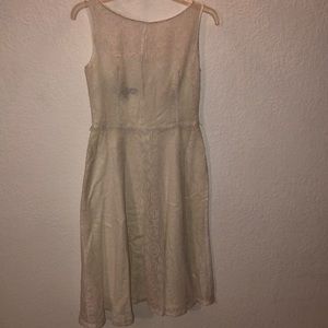 Nine West Cream Lace Dress